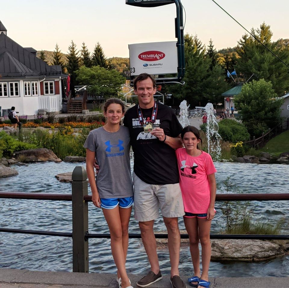 Steve Shaw and his two daughters